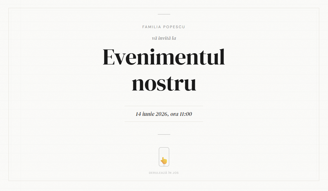 Eveniment Paper